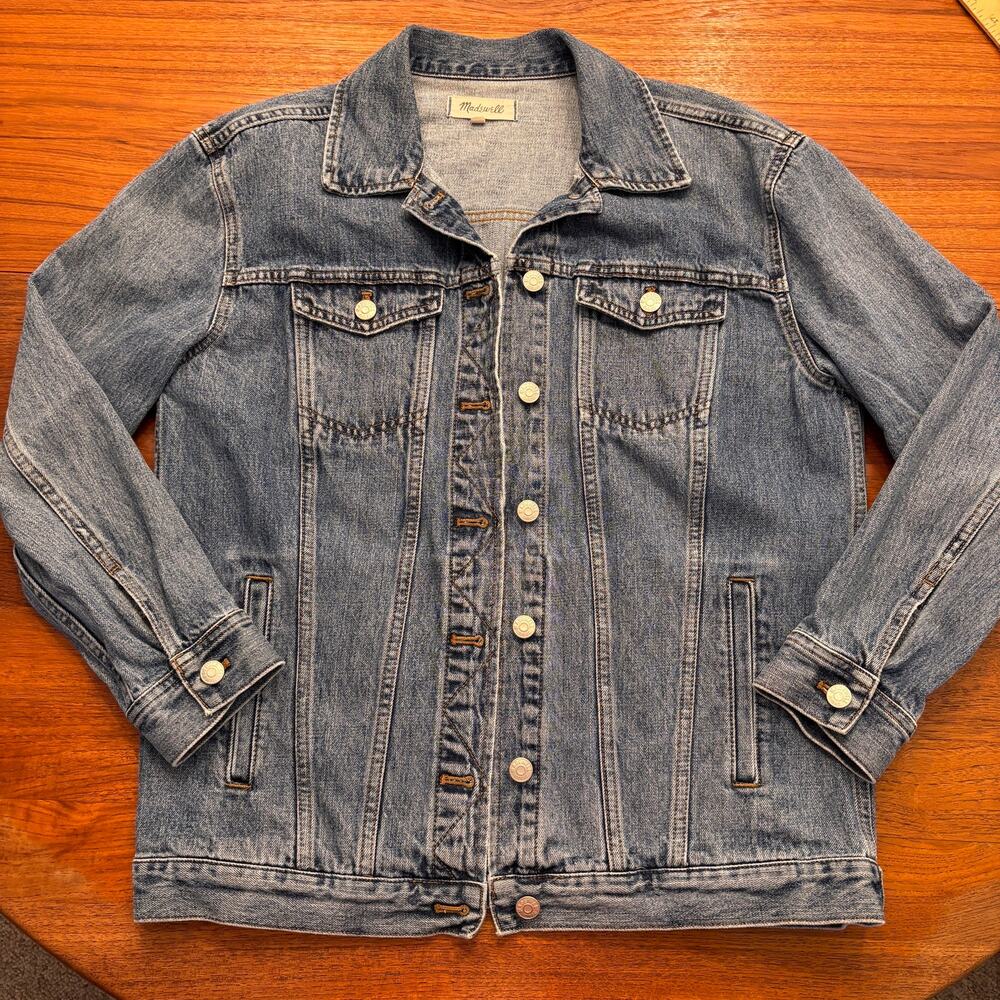 Madewell Women's Medium Wash Trucker Denim Jean Jacket Size Medium